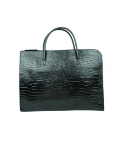 Premium Crocodile-Pattern Genuine Leather Handbag
