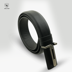 Alternative view of Dot Print Black Gear Buckle Belt