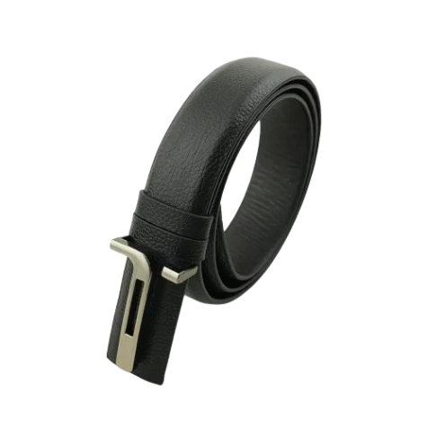 Dot Print Black Gear Buckle Belt