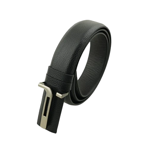 Dot Print Black Gear Buckle Belt