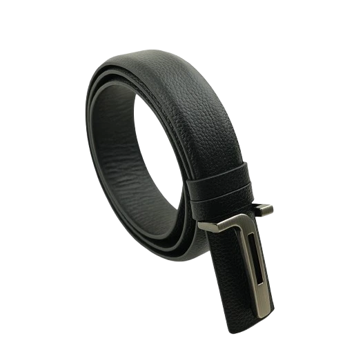 Dot Print Black Gear Buckle Belt 1