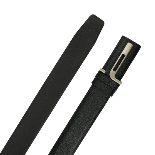 Dot Print Black Gear Buckle Belt 1